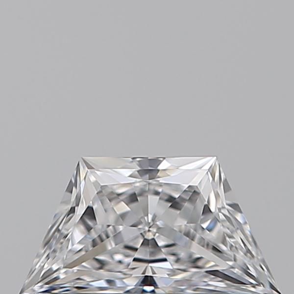 Diamante Naturale Taglio Trapezio 0.33ct EX/EX D VVS2 - GIA - 6.36x3.4x2.37mm