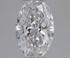 Diamante Naturale Taglio Ovale 0.35ct VG/EX D VVS2 - GIA - 6.13x3.91x2.37mm