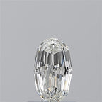 Diamante Naturale Taglio Ovale 0.8ct VG/EX I FL - GIA - 7.46x4.39x2.9mm
