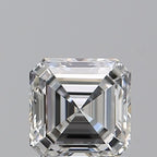 Diamante Naturale Taglio Asscher 0.7ct VG/EX F VVS1 - GIA - 4.94x4.92x3.17mm