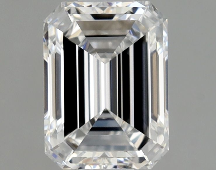 Diamante Naturale Taglio Smeraldo 0.7ct VG/EX E VVS1 - GIA - 5.95x4.37x2.86mm