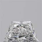 Diamante Naturale Taglio Trapezio 0.42ct EX/EX E VVS2 - GIA - 6.41x3.75x2.45mm