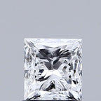Diamante Naturale Taglio Princess 1ct VG/EX E VVS2 - GIA - 5.37x4.92x4.13mm