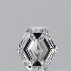 Diamante Naturale Taglio Esagonale 0.4ct EX/EX D VVS1 - GIA - 4.87x4.4x2.66mm