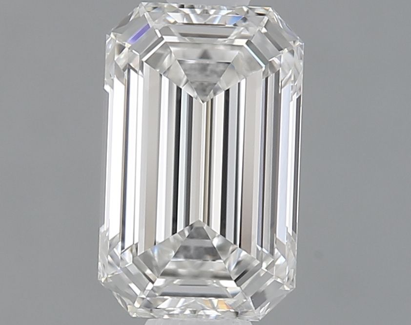 Diamante Naturale Taglio Smeraldo 0.9ct VG/EX F VS1 - GIA - 7.1x4.46x2.93mm