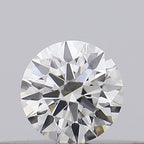 Diamante Naturale Taglio Brillante 0.15ct 3EX J VVS2 - GIA - 3.45x3.47x2.11mm