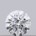 Diamante Taglio Brillante 0.15ct EX/VG/VG D VVS1 - GIA - 3.38x3.4x2.15mm