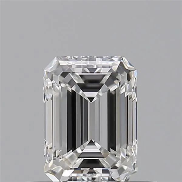 Diamante Naturale Taglio Smeraldo 0.41ct EX/EX E VVS1 - GIA - 5.07x3.66x2.5mm
