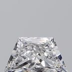 Diamante Naturale Taglio Trapezio 0.52ct EX/EX D VVS1 - GIA - 7.31x4.1x2.63mm