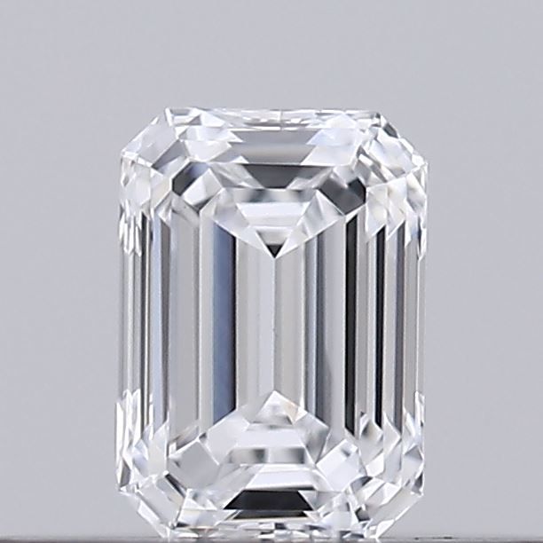 Diamante Naturale Taglio Smeraldo 0.19ct G/VG D VVS2 - GIA - 3.87x2.73x1.86mm