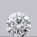 Diamante Taglio Brillante 0.15ct EX/VG/VG E VVS1 - GIA - 3.4x3.44x2.06mm