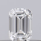 Diamante Naturale Taglio Smeraldo 0.18ct G/VG E IF - GIA - 3.76x2.69x1.79mm