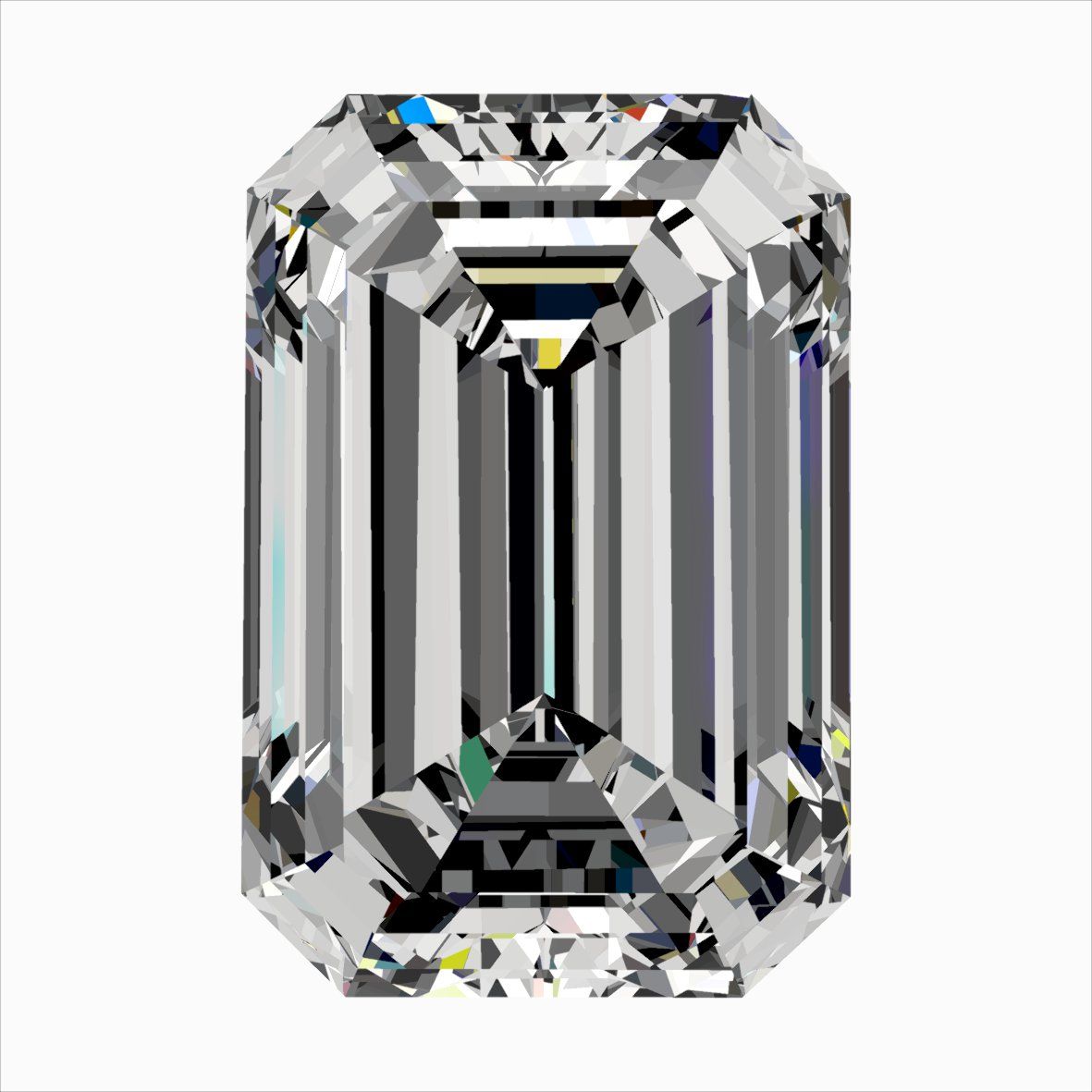 Diamante Naturale Taglio Smeraldo 0.4ct EX/EX G VS1 - IGI - 5.2x3.5x2.3mm