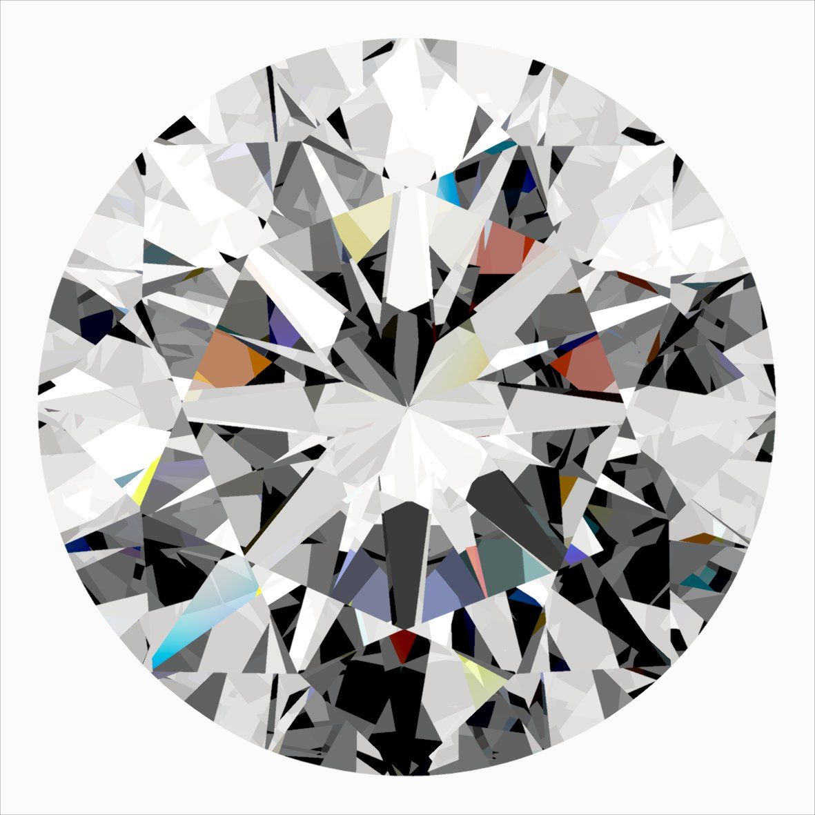 Diamante Naturale Taglio Brillante 0.36ct 3EX G VVS1 - IGI - 4.58x4.59x2.81mm