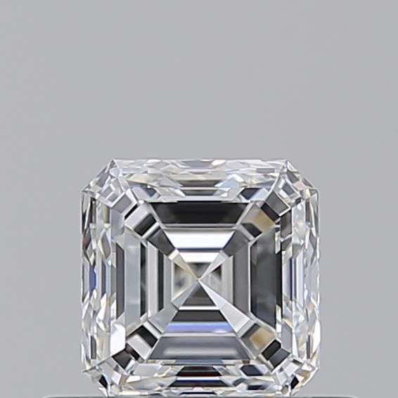 Diamante Naturale Taglio Asscher 0.54ct EX/EX F VVS1 - GIA - 4.48x4.39x3.01mm