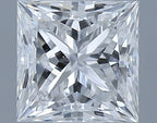 Diamante Naturale Taglio Princess 0.51ct VG/EX F VS2 - GIA - 4.34x4.33x3.14mm