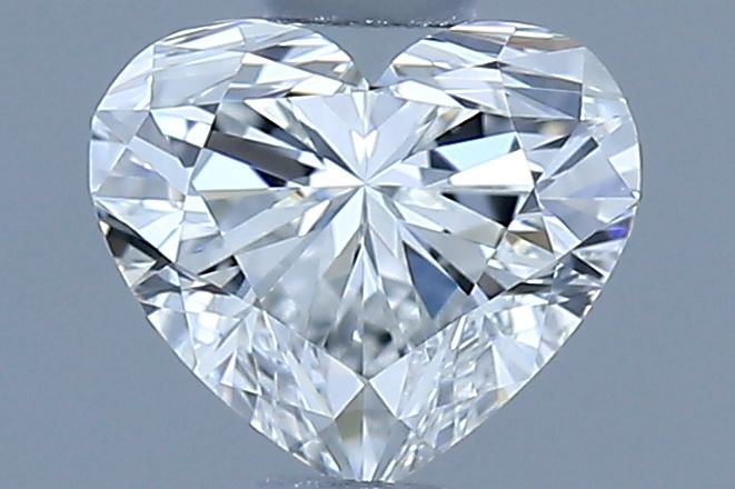 Diamante Naturale Taglio Cuore 0.4ct VG/EX F VVS2 - GIA - 4.36x5.04x3.05mm