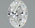 Diamante Naturale Taglio Ovale 1ct G/VG F VVS1 - GIA - 7.76x5.57x3.47mm