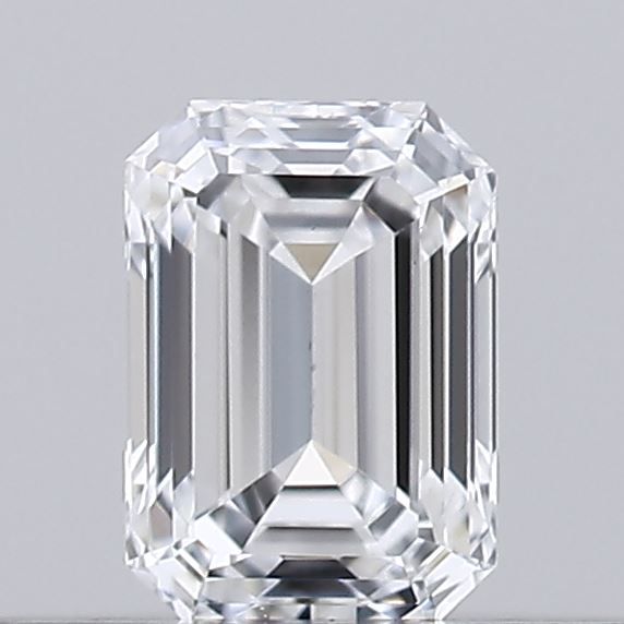 Diamante Naturale Taglio Smeraldo 0.18ct G/VG D VVS1 - GIA - 3.8x2.67x1.84mm