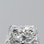 Diamante Naturale Taglio Trapezio 0.51ct G/VG E VVS2 - GIA - 7.09x3.71x2.46mm