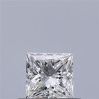 Diamante Naturale Taglio Princess 0.42ct VG/EX E VVS2 - GIA - 4.14x4.14x3.0mm