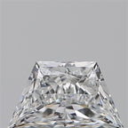 Diamante Naturale Taglio Trapezio 0.43ct VG/EX E VVS2 - GIA - 6.77x3.93x2.46mm