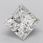 Diamante Naturale Taglio Princess 0.6ct VG/VG F VS2 - GIA - 4.64x4.62x3.35mm