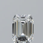 Diamante Naturale Taglio Smeraldo 1ct VG/VG E IF - GIA - 6.57x4.76x3.26mm
