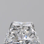 Diamante Naturale Taglio Trapezio 0.39ct VG/EX D VVS2 - GIA - 6.33x3.7x2.43mm