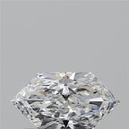 Diamante Naturale Taglio Esagonale 0.4ct EX/EX D VVS2 - GIA - 7.13x3.75x2.3mm