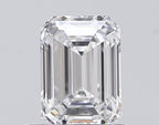 Diamante Naturale Taglio Smeraldo 0.71ct EX/EX E VVS1 - GIA - 5.95x4.26x2.77mm
