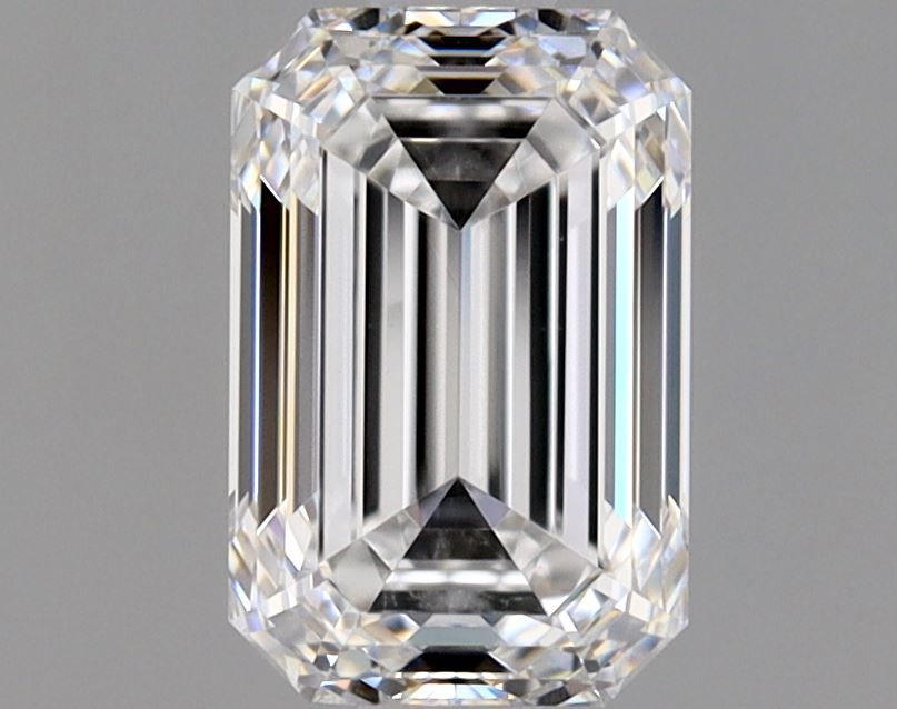 Diamante Naturale Taglio Smeraldo 1.3ct EX/VG D VVS2 - GIA - 7.4x4.89x3.45mm