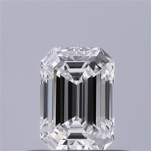Diamante Naturale Taglio Smeraldo 0.44ct VG/EX E VVS2 - GIA - 5.25x3.68x2.51mm