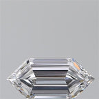 Diamante Naturale Taglio Esagonale 1.04ct EX/EX D IF - GIA - 9.89x4.71x2.89mm