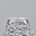 Diamante Naturale Taglio Trapezio 0.41ct VG/EX D VVS1 - GIA - 6.53x3.83x2.5mm