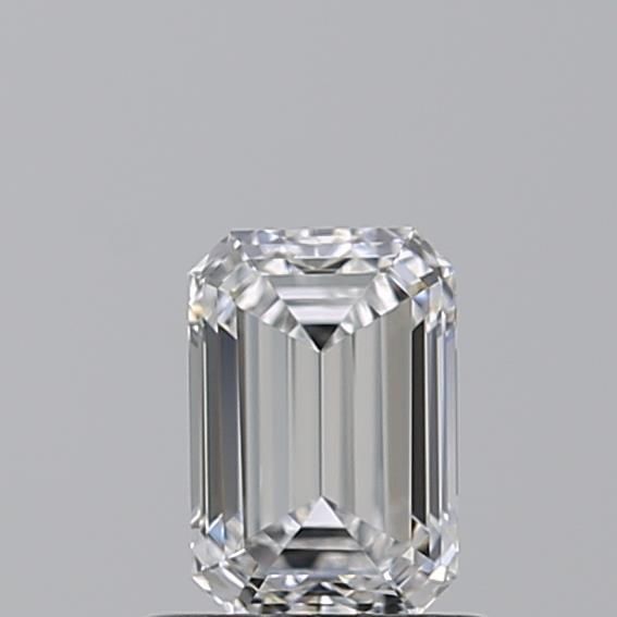 Diamante Naturale Taglio Smeraldo 0.7ct VG/EX D IF - GIA - 6.14x4.17x2.76mm