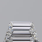 Diamante Naturale Taglio Trapezio 0.56ct EX/EX D VVS2 - GIA - 6.79x3.96x2.47mm