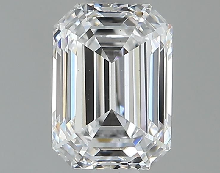 Diamante Naturale Taglio Smeraldo 0.56ct EX/EX D VS2 - GIA - 5.47x3.92x2.66mm