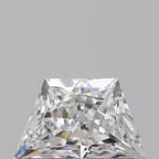Diamante Naturale Taglio Trapezio 0.4ct VG/VG E VS1 - GIA - 6.19x3.74x2.51mm