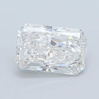 Diamante Naturale Taglio Radiant 0.62ct G/VG E VVS1 - GIA - 6.53x4.25x2.73mm