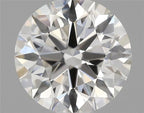 Diamante Naturale Taglio Brillante 0.59ct 3EX H IF - GIA - 5.34x5.37x3.33mm