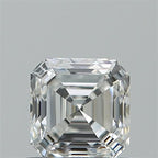 Diamante Naturale Taglio Asscher 0.7ct VG/VG F VVS2 - GIA - 4.9x4.82x3.27mm