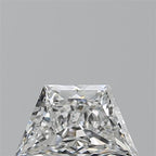 Diamante Naturale Taglio Trapezio 0.61ct EX/EX E VVS1 - GIA - 7.39x4.33x2.85mm