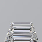 Diamante Naturale Taglio Trapezio 0.7ct EX/EX E VVS1 - GIA - 7.24x4.25x2.69mm