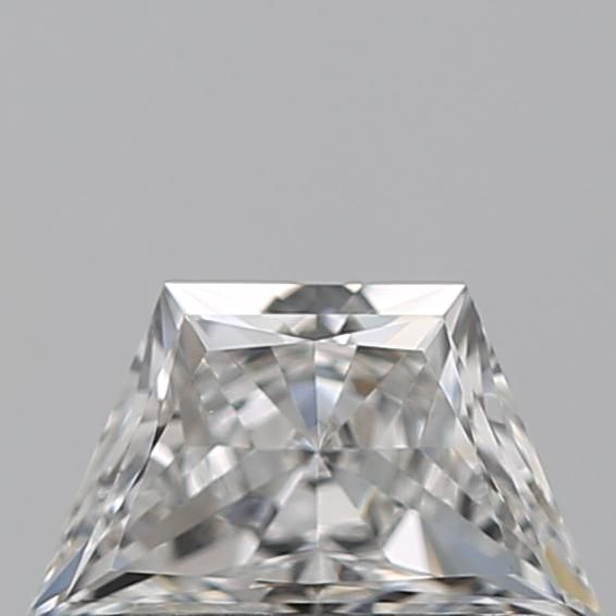 Diamante Naturale Taglio Trapezio 0.41ct EX/EX F VS1 - GIA - 6.39x3.75x2.5mm