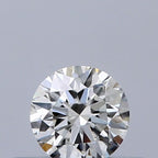 Diamante Naturale Taglio Brillante 0.22ct 3EX G VVS2 - GIA - 3.84x3.87x2.39mm