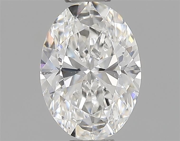Diamante Naturale Taglio Ovale 0.46ct EX/EX F VS2 - GIA - 6.03x4.35x2.68mm