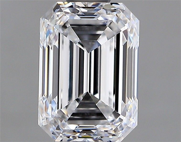 Diamante Naturale Taglio Smeraldo 1.01ct EX/EX D VS2 - GIA - 6.52x4.63x3.29mm