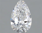 Diamante Naturale Taglio Goccia 0.54ct VG/EX D FL - GIA - 7.42x4.52x2.69mm