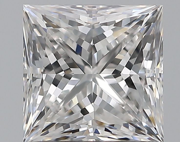 Diamante Naturale Taglio Princess 1ct VG/EX E VVS2 - GIA - 5.45x5.41x3.9mm